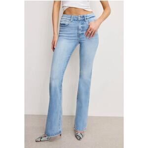 Good American Women's Denim Classic Bootcut Jeans High Rise Stretch Blue 14/32